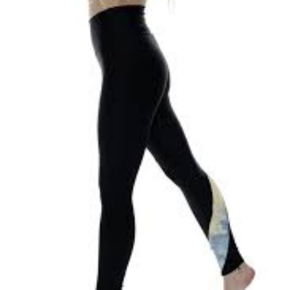 NWT‎ SOULGANI ACTIVE BALI BEACH BABE STRONG SOUL LEGGINGS BLACK PXS